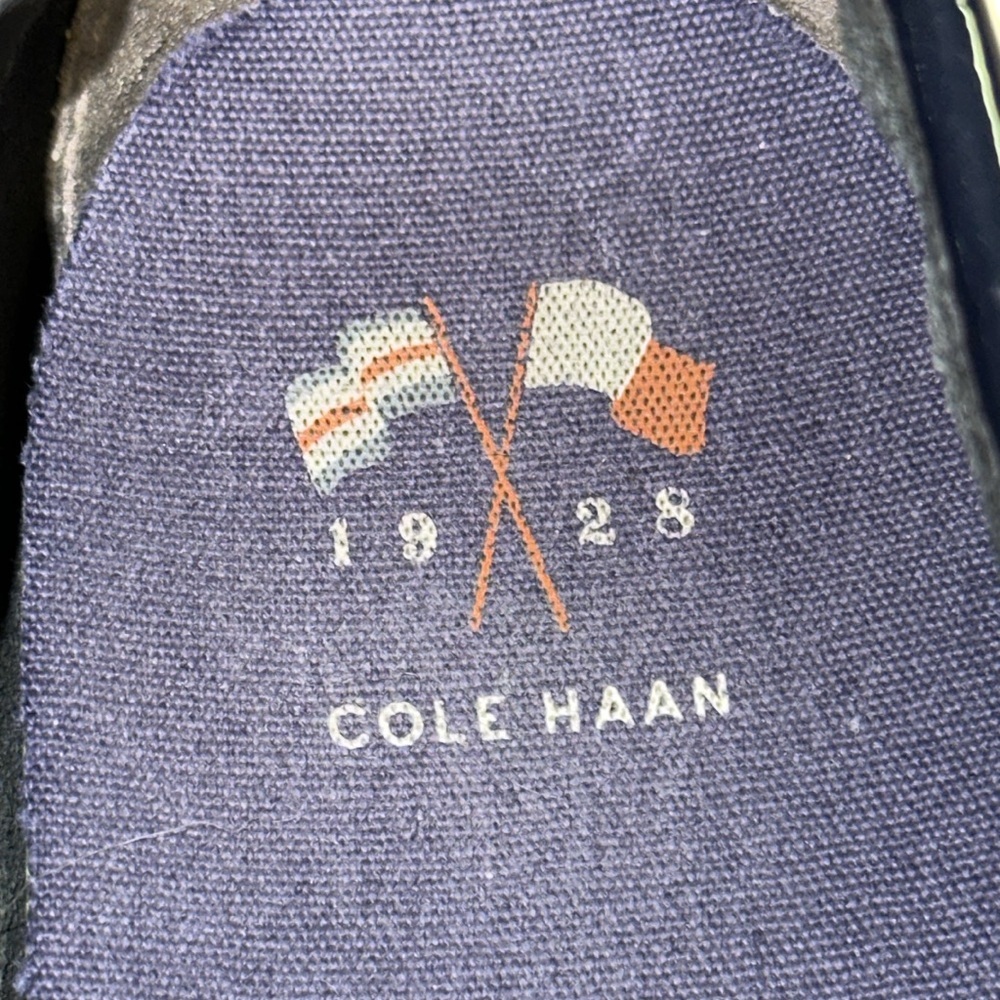 Cole Haan Nuntucket Camp Loafer Slip-on Moccasin Navy Patent 8B - Picture 6 of 10